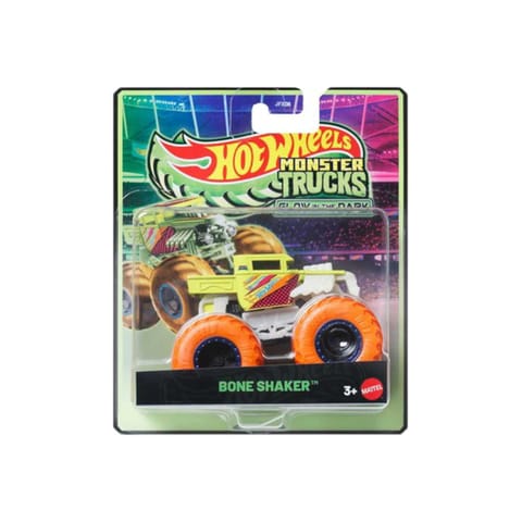 Hot Wheels Monster Trucks Glow in the Dark Bone Shaker