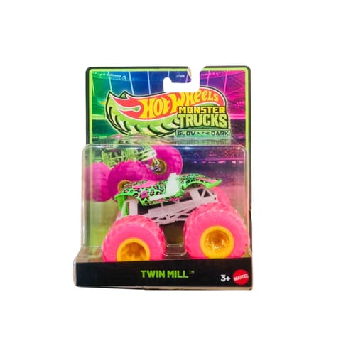 Hot Wheels Monster Trucks Glow in the Dark Twin Mill