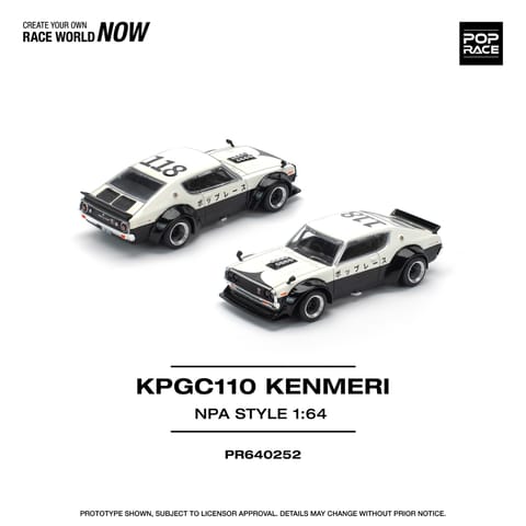 POP RACE Skyline GTR V8 Drift Kenmeri NPA Style - PR640252
