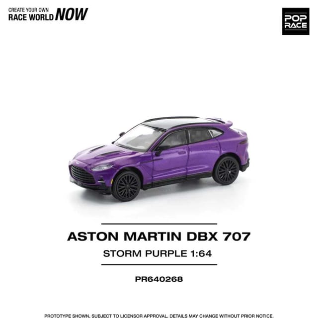 POP RACE Aston Martin DBX 707 Storm Purple - PR640268