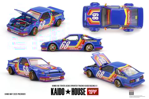 Mini GT Kaido House 196 Toyota AE86 Sprinter Trueno Kaido Racing V1
