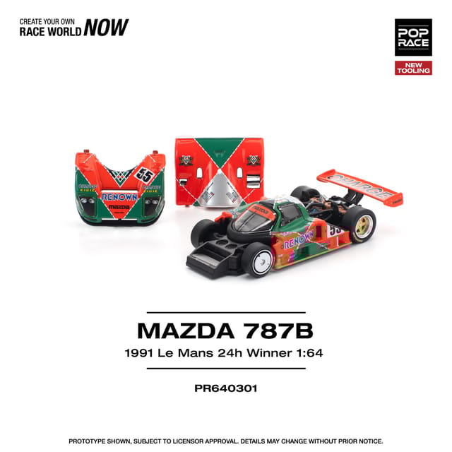 Pop Race Mazda 787B 1991 Le Mans 24H Winner PR640301