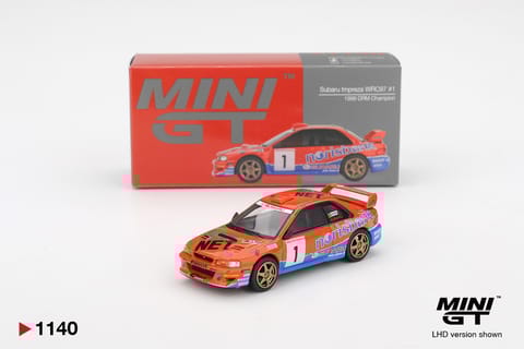 Mini GT 1140 Subaru Impreza WRC97 #1 1999 DRM Champion