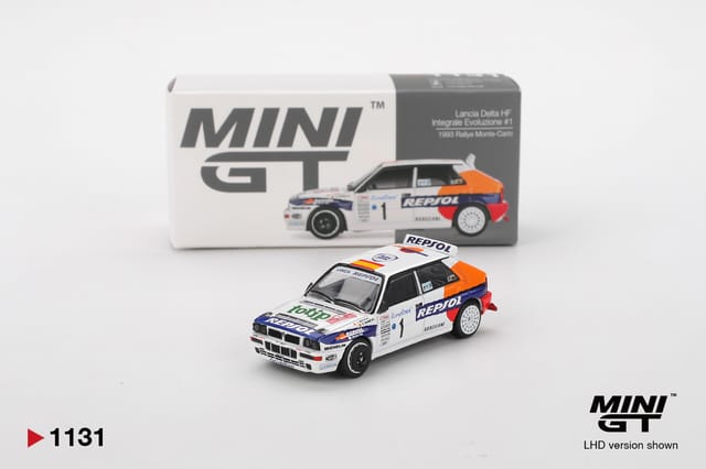 Mini GT 1131 Lancia Delta HF Integrale Evoluzione #1 1993 Rallye Monte-Carlo