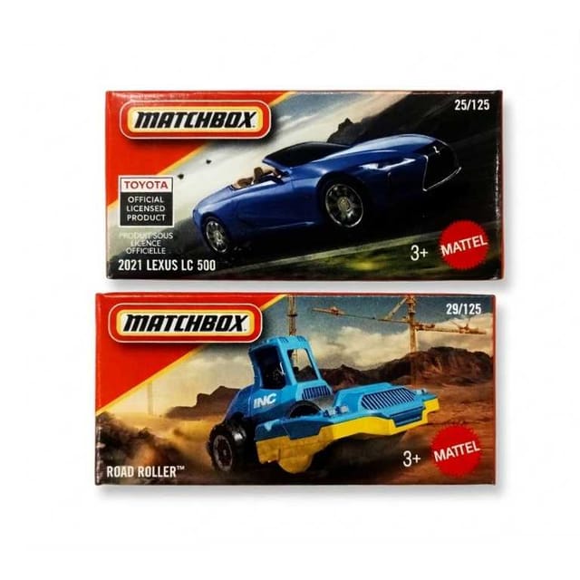 Matchbox 2021 Lexus LC 500 And Road Roller