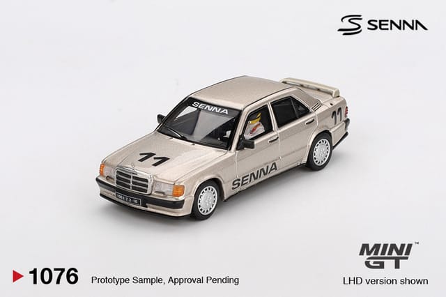 Mini GT 1076 Mercedes Benz 190 E 2316 11 Ayrton Senna 1984 Nürburgring