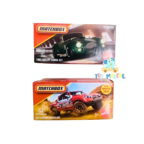 Matchbox 1965 Shelby Cobra 427 And 2015 Honda Ridgeline
