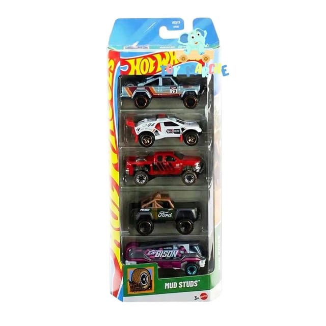 Hot Wheels 5 Car Pack - Mud Studs