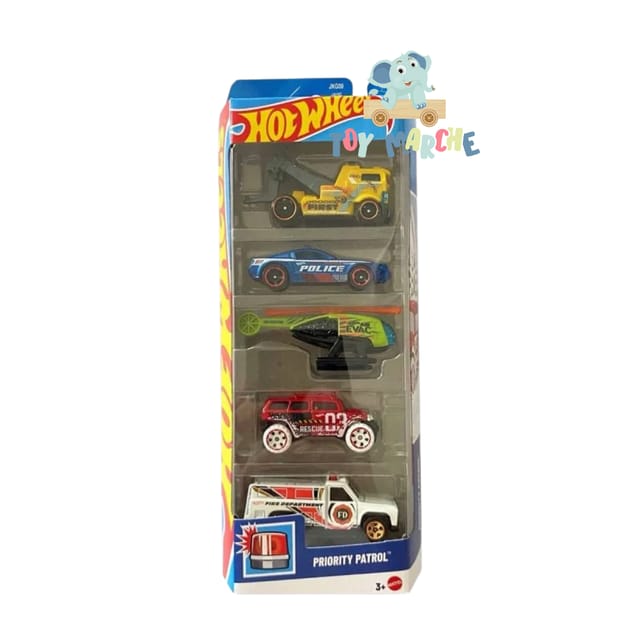 Hot Wheels 5 Car Pack - Priority Patrol