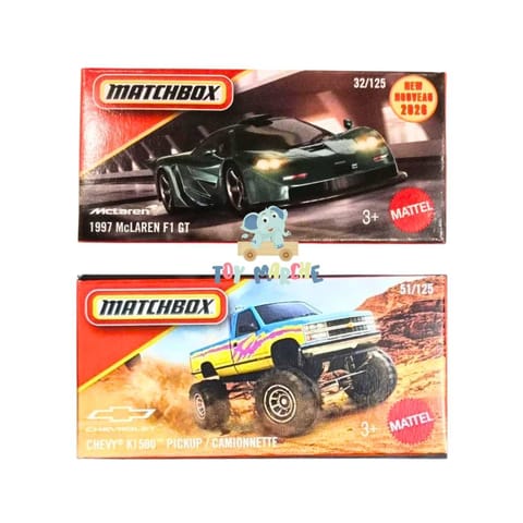 Matchbox 1997 McLaren F1 GT And Chevy K1500 Pickup / Camionnette