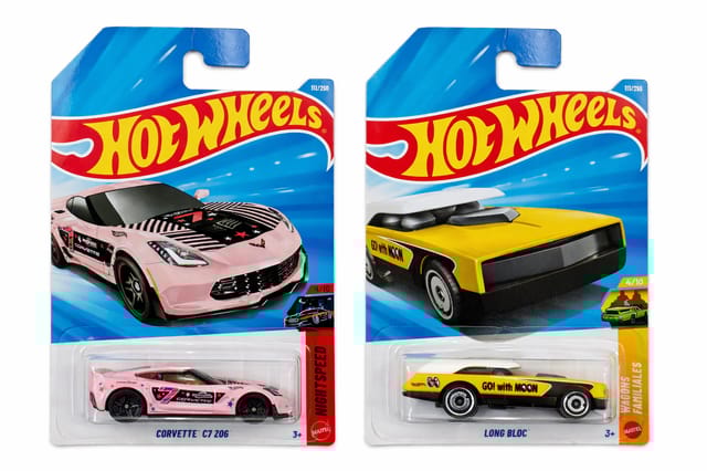 Hot Wheels Corvette C7 Z06 and Long Bloc