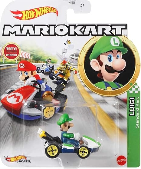 Hot Wheels Mario Kart Luigi Standard Kart