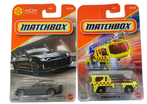 Matchbox 2024 Chevrolet Camaro ZL1 Convertible / Decapotable And Blaze Buster III