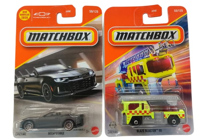 Matchbox 2024 Chevrolet Camaro ZL1 Convertible / Decapotable And Blaze Buster III