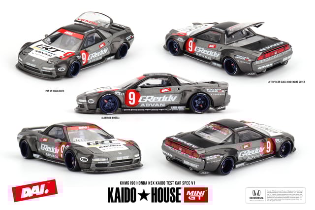 Mini GT Kaido House 190 Honda NSX Kaido Test Car Spec V1