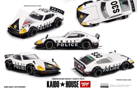 Mini GT Kaido House 208 Nissan Fairlady Z Kaido GT Police