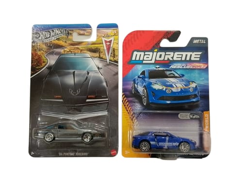 Hot Wheels '84 Pontiac Firebird and Majorette Rescue World Alpine A110 S
