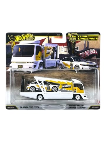 Hot Wheels Car Culture Team Transport '24 Honda Civic Type R / Kousoku  Hauler Camion De Transport