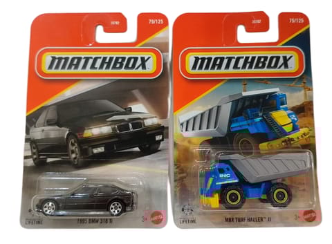 Matchbox 1995 BMW 318 Ti and MBX Turf Hauler ll