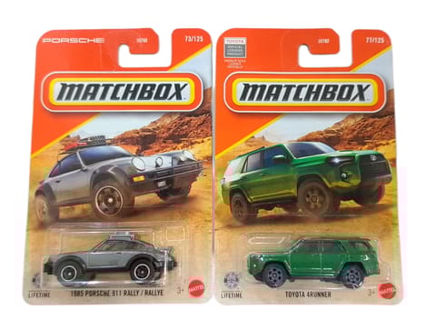 Matchbox 1985 Porsche 911 Rally / Rallye and Toyota 4Runner