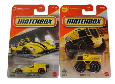 Matchbox Radical SR3 XXR and Sherp N 1200