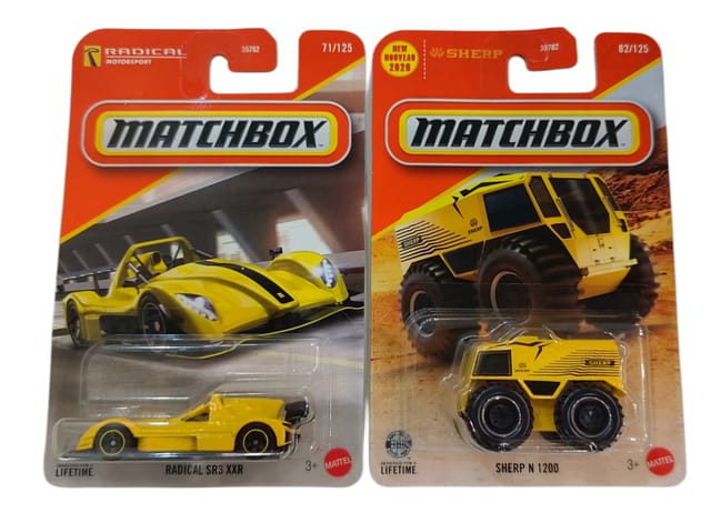 Matchbox Radical SR3 XXR and Sherp N 1200