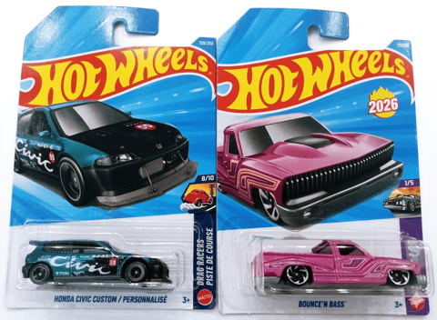 Hot Wheels 'Honda Civic Custom and  Bounce'N Bass