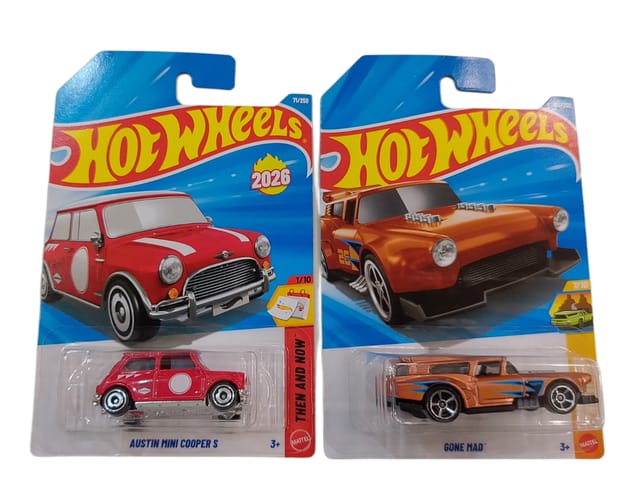 Hot Wheels Austin Mini Cooper S and Gone Mad