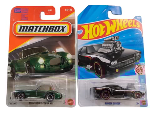 Hot Wheels Rodger Dodger and Matchbox 1965 Shelby Cobra 427