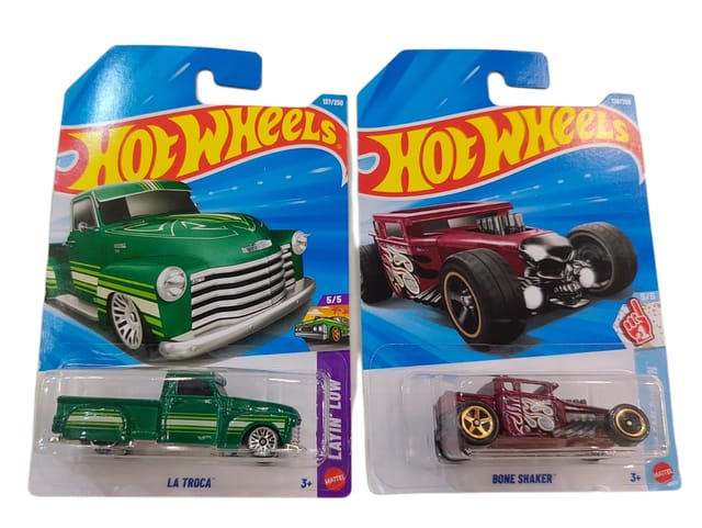Hot Wheels La Troca and Bone Shaker
