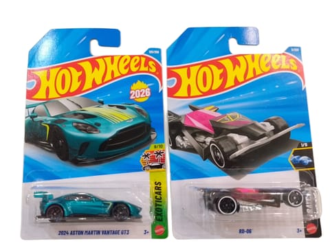 Hot Wheels 2024 Aston Martin Vantage GT3 and RD-06
