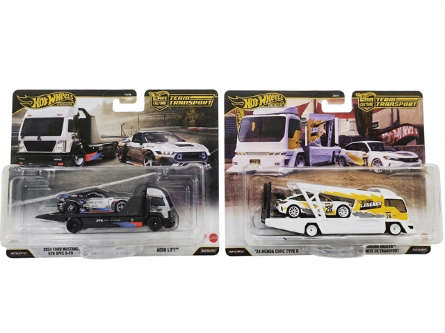 Hot Wheels Car Culture Team Transport - Ford Mustang and Honda Civic Combo