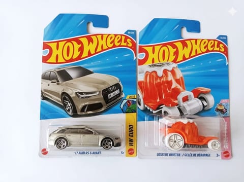 Hot Wheels '17 Audi Rs 6 Avant and Dessert Drifter/ Gelee De Derapage