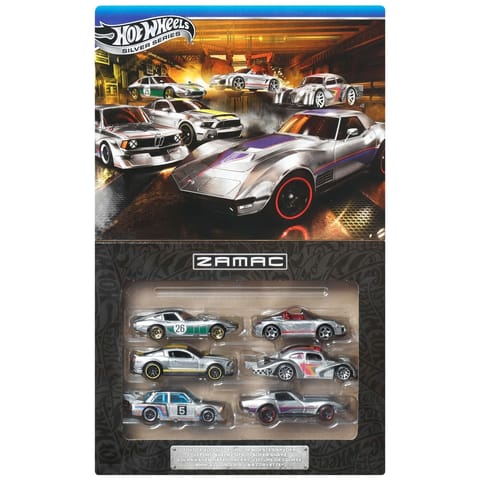 Hot Wheels Silver Series Zamac Auto 6 Cars Box Set