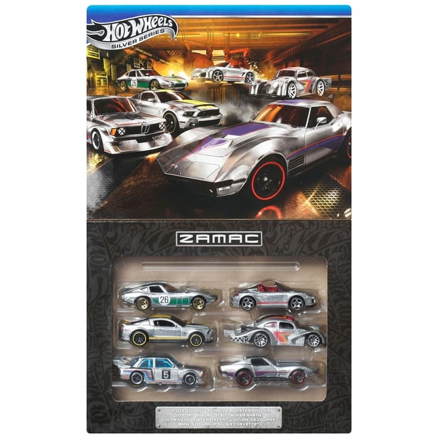Hot Wheels Silver Series Zamac Auto 6 Cars Box Set