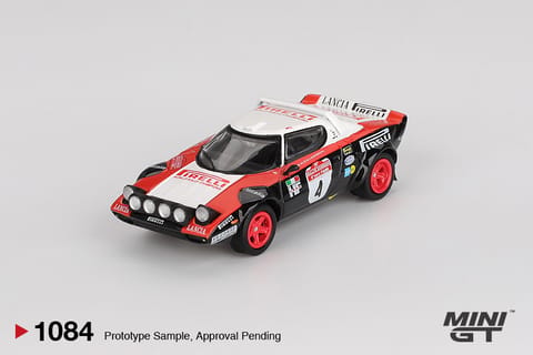 Mini GT 1084 Lancia Stratos HF #4 1978 Rally Sanremo Winner