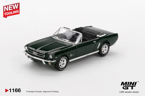 Mini GT 1166 Ford Mustang Convertible 1964 Highland Green