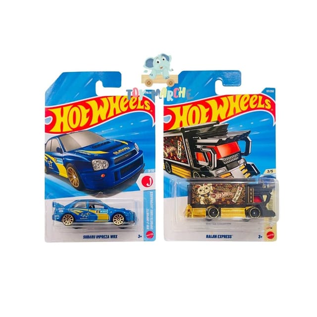 Hot Wheels Subaru Impreza WRX And Raijin Express