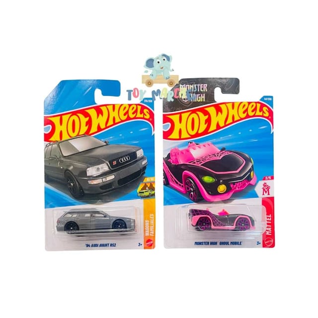 Hot Wheels '94 Audi Avant RS2 And Monster High Ghoul Mobile