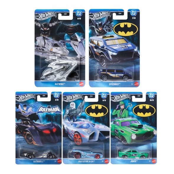 Hot Wheels 2026 Silver Series Batman - Set Of 5