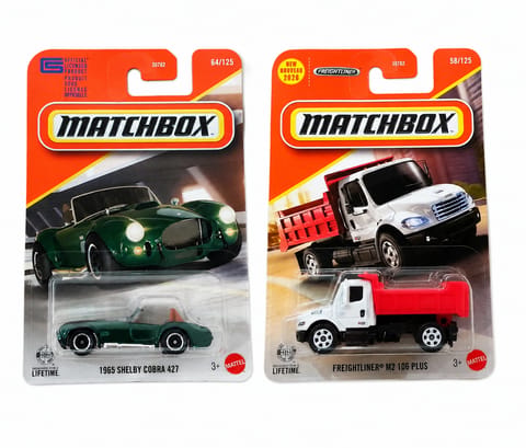 Matchbox 1965 Shelby Cobra 427 and Freightliner M2 106 Plus