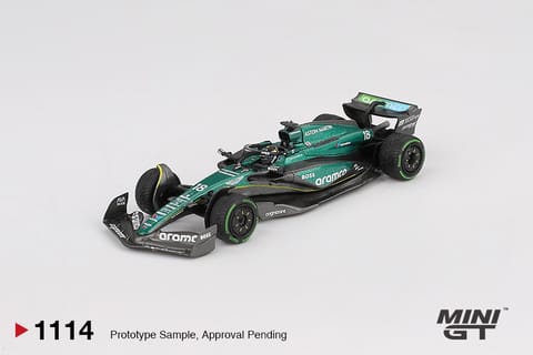 Mini GT 1114 Aston Martin AMR24 #18 Lance Stroll 2024 F1 Canadian GP