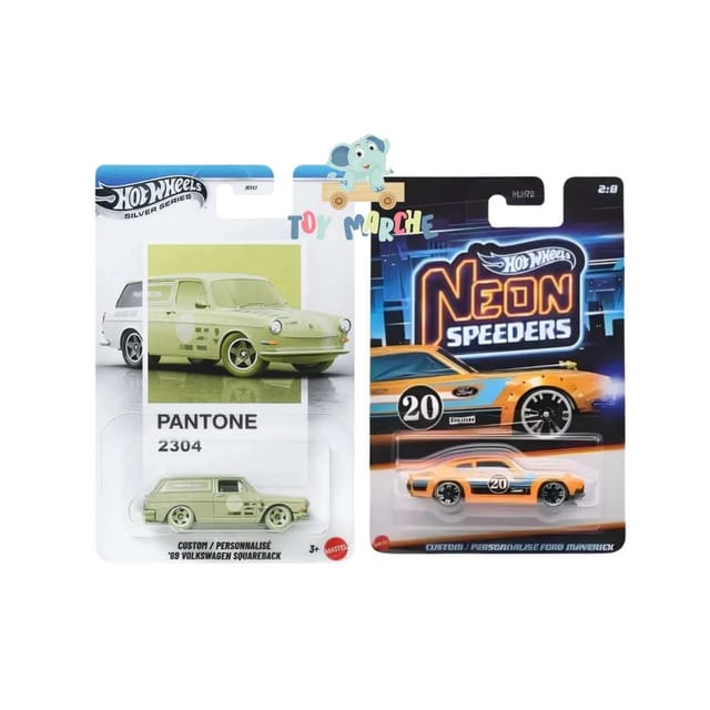 Hot Wheels Pantone Custom '69 Volkswagen Squareback And Neon Speeders 2026 Custom / Personnalise Ford Maverick