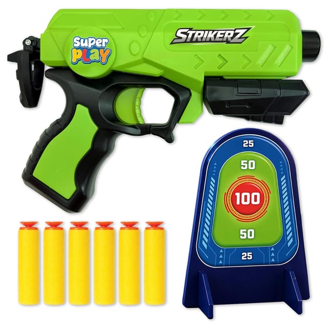 Superplay Strikerz Foam Bullet Gun with Scoring Target